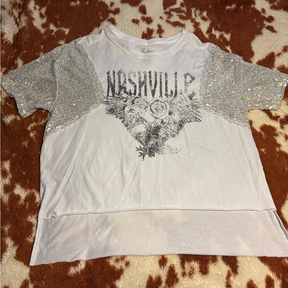 Nashville  White Graphic Tee